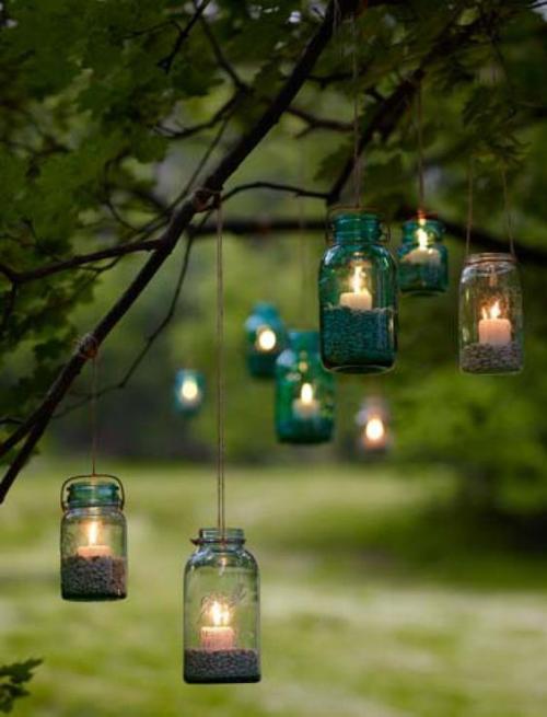 Habiller mon jardin privé avec des lanternes faites maison