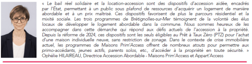 Citation de la directrice accession abordable