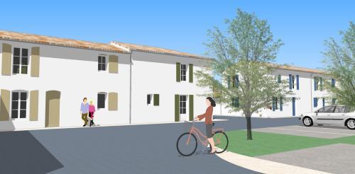 perpectives de l'un des trois programmes de maisons en accession sociale à l'ile d'Oléron