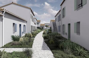 Perspective des T3 à La Claircière