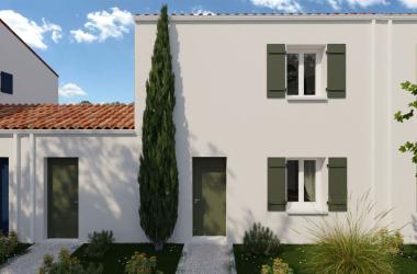 Chambre en rez-de-chaussée dans une maison T3 neuve à Saint-Pierre d’Oléron