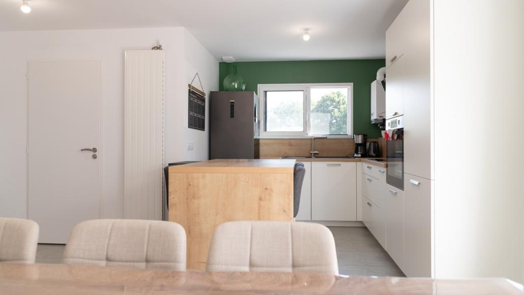 Pièce de vie avec salon et salle à manger de la maison en location-accession PSLA aux Sables d’Olonne (Vendée)