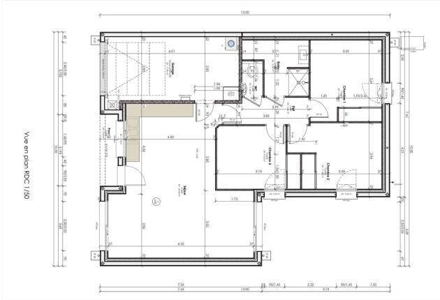 Plan de la maison T4 en location accession à Soubise