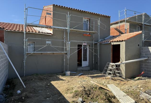 facade jardin chantier