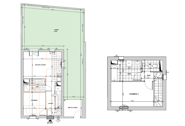 Plan du T3 à 197 000 €