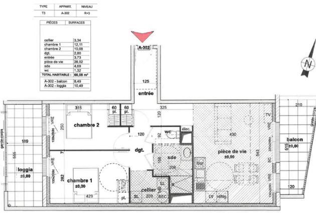 Appartement 2 chambres coeur foch centre ville la roche sur yon BRS