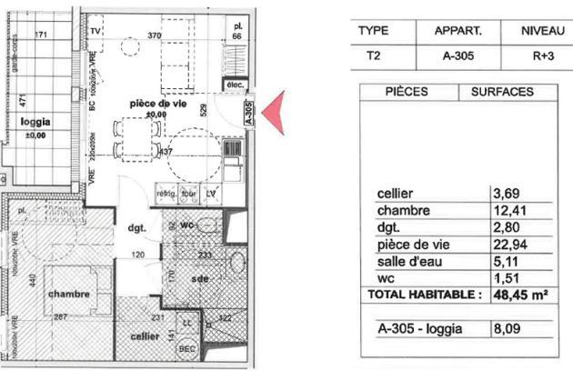 plan A305 programme coeur foch à La Roche sur yon