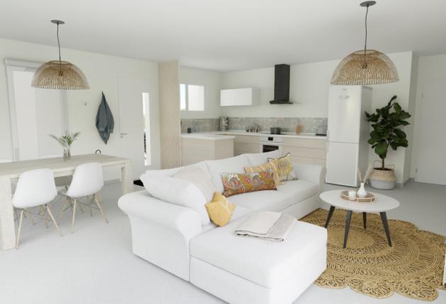 Intérieur lumineux d’une maison 86 m² en location-accession à Saint-Fulgent