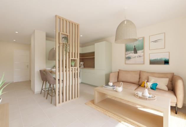 Programme BRS Coeur Foch à La Roche-sur-Yon : piece de vie