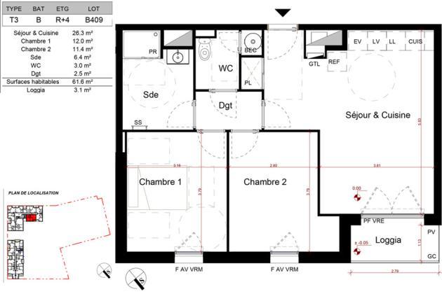 plan appartement brs b409 aytré