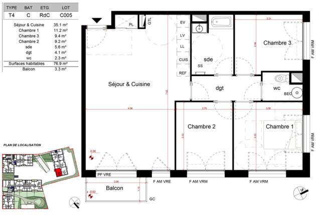 plan t4 c005 BRS La Rochelle