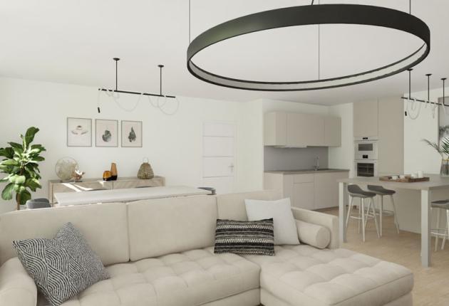 Appartement T4 BRS Port Martin Aytré La Rochelle piece de vie