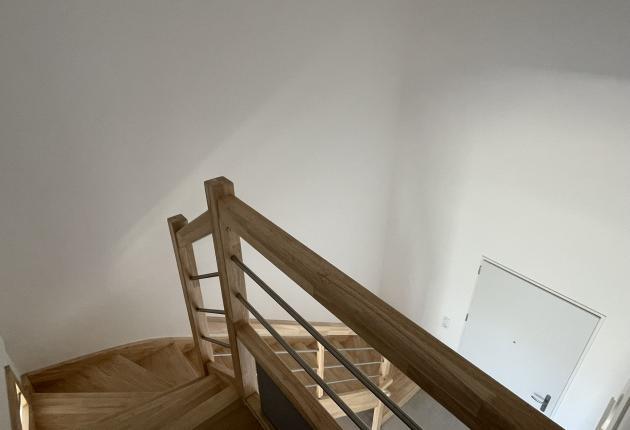Palier distribuant les chambres d'une maison en accession sociale sur l'Île d'Oléron