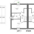 plan étage lot 1 et 2 maison accession social