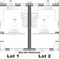 plan étage lot 1 et 2 maison accession social
