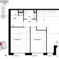 Appartement BRS neuf à vendre c007 T3 Aytré (17) plan intérieur