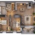 plan appartement 2 chambres Programme Appartements neufs en bail réel solidaire à Saint Gilles Croix de Vie Vendée