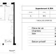 Plan appartement A 204 Programme BRS Accession sociale Azuré à La Rochelle